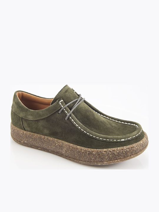 Leather Women's Loafers in Gray Colour