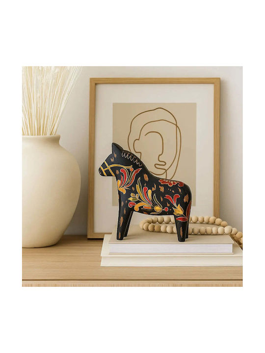 Phos & Gaia Decorative Horse Made of Wood Fale