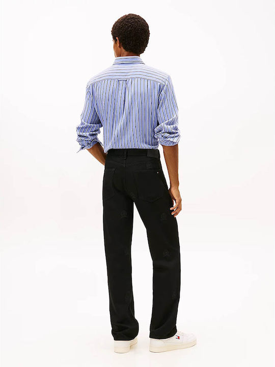 Otis Men's Jeans Pants with Regular Straight Fit Black