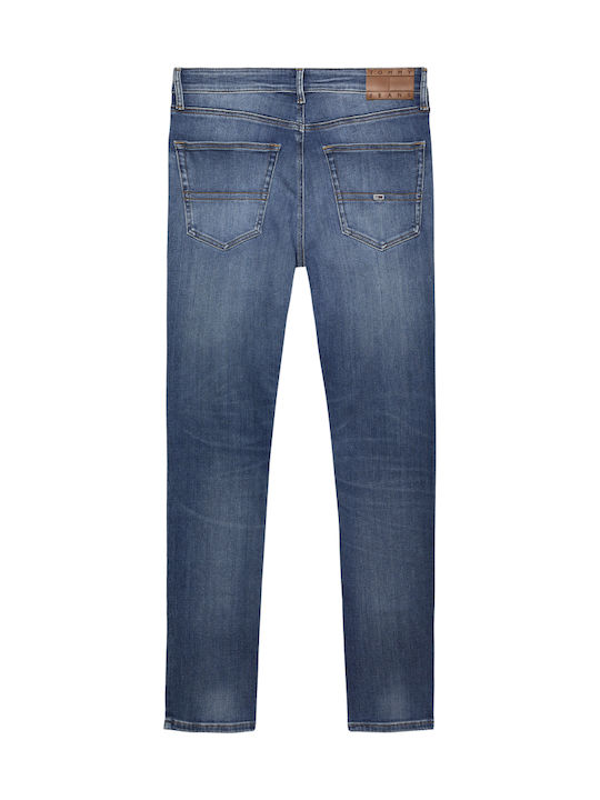 Scanton Men's Jeans Pants Elastic with Slim Fit Blue