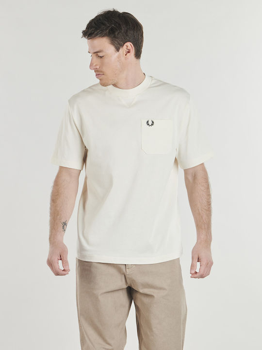 Herrenblusen Kurzarm T-Shirts Beige