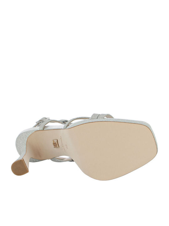 Damen Sandalen Silber