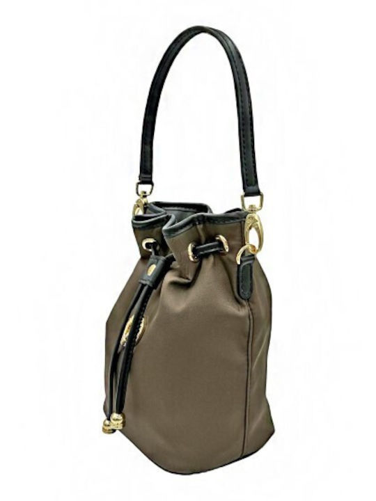 Stoff Damen Beutel Crossbody Khaki