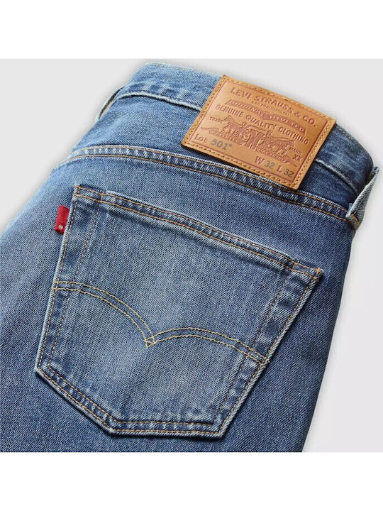 501original Fit Ανδρικό Παντελόνι Τζιν με Regular Straight Εφαρμογή Μπλε