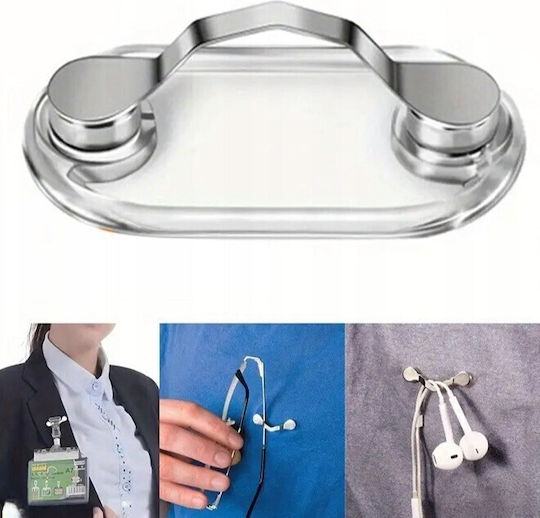 Suport Magnetic Clip Pentru Ochelari Zola Multifuncțional Oțel Abs 4 4 X 2 4 Cm Transparent