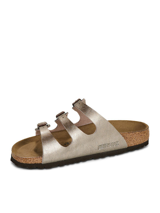 Florida Women's Flat Sandals Beige Narrow Fit