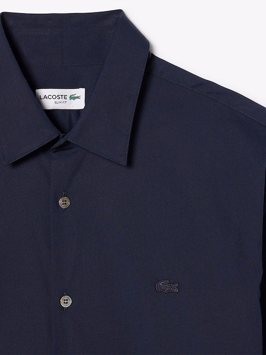 Long Sleeve Shirt in Narrow Fit Navy Blue
