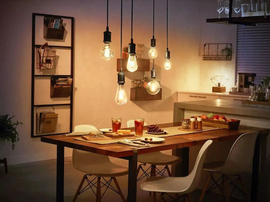 Philips Smart Λάμπα Philips Hue LED 7.2W για Ντουί E27 και Σχήμα G93 Θερμό Λευκό 550lm Dimmable