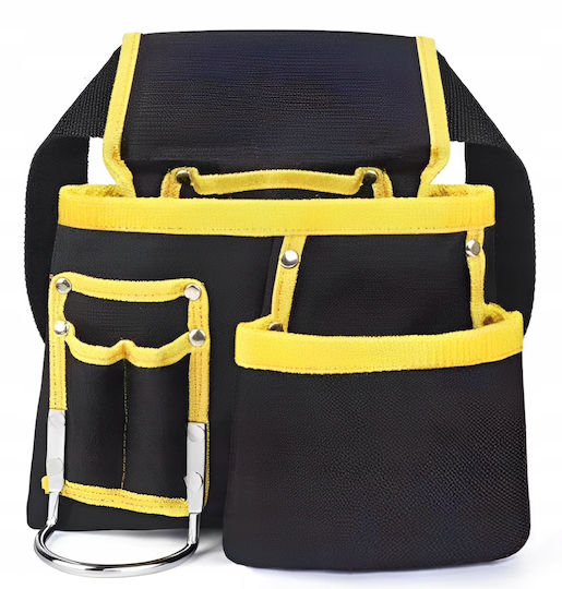 Tool Tool Belt Zola 11 Pockets 1 Hammer Holder Adjustable Ergonomic Polyester 54x24 Cm Black Yellow