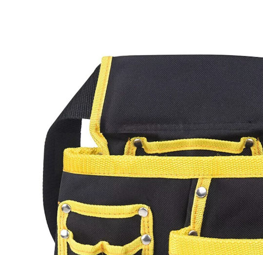 Tool Tool Belt Zola 11 Pockets 1 Hammer Holder Adjustable Ergonomic Polyester 54x24 Cm Black Yellow