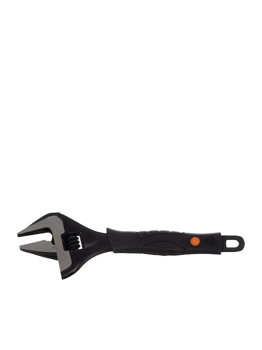 Cheie Franceză Reglabilă Zola Tip Suedez Oțel Carbon Reglaj 0 35 Mm Mâner Termoplastic 21 X 7 X 1.8 Cm Negru