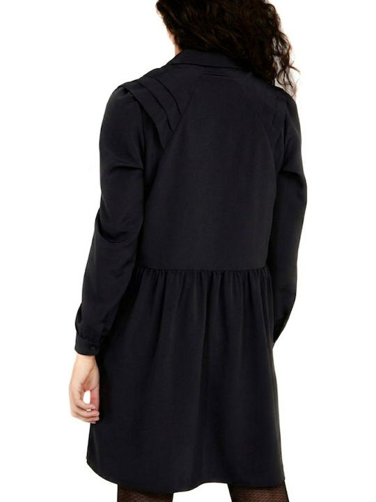 Mini Hemdkleid Schwarz PENT121A Noir EU40