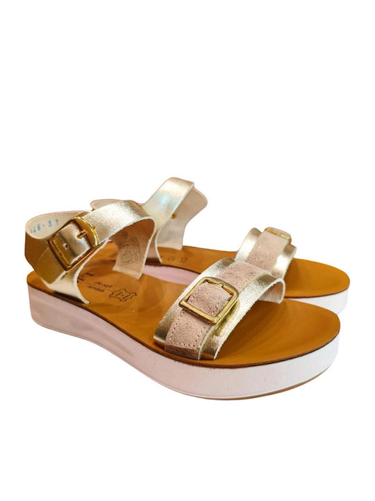Kids' Gold Sandals