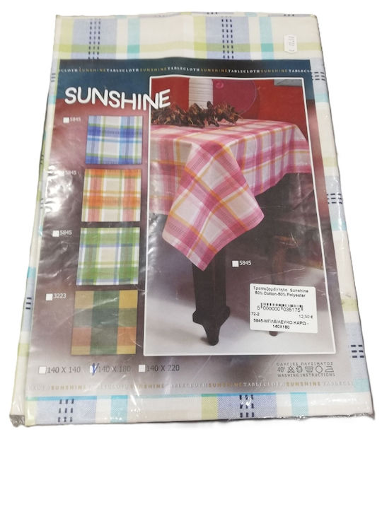 Sunshine Tablecloth Art.172-2 Red/Ecru 140x140cm