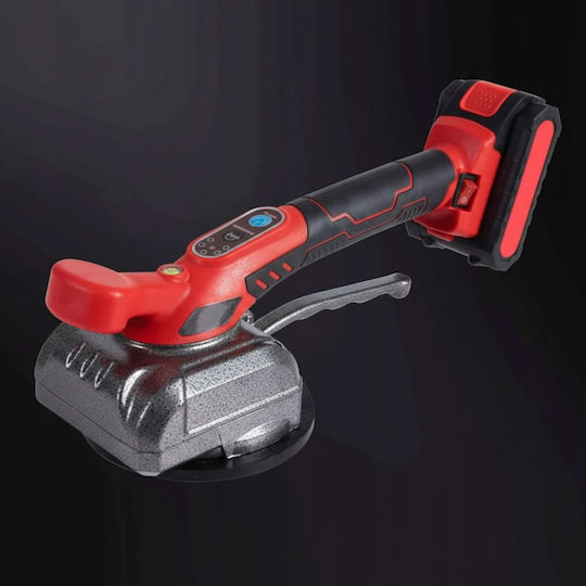 Ventuză Vibrantă Pentru Plăci Ceramice Zola 5 Niveluri de Aspirație 80 Kg Putere de Aspirație 2 Baterii 21 V Diametru 130 Mm Mănuși 4 Răzuitoare Cutie de Depozitare