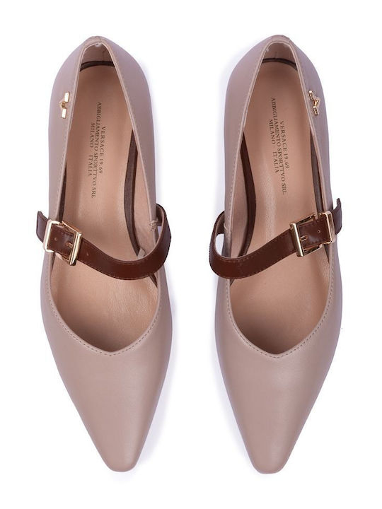 Women's Ballerina Shoes With Strap In Pink Color