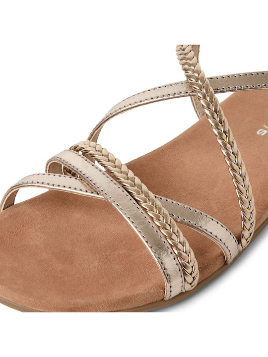 Damen Gold Sandalen