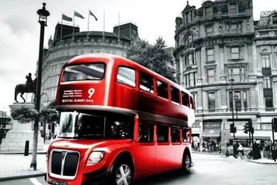 Mosaic Diamant Gobelin Zola London Bus 30 X 40 Cm