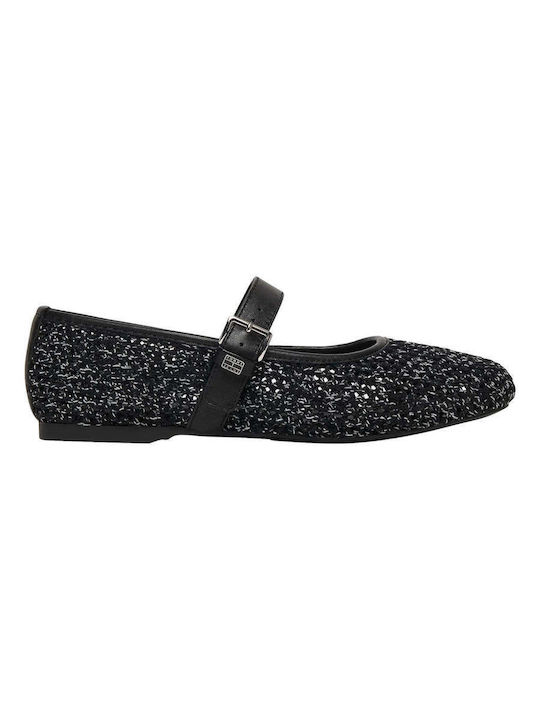 Women's Ballerina Shoes in Black Colour