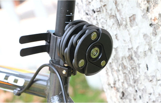 Zola Fahrradschloss Rahmen Rad Befestigung 3 Schlüssel Stahl Faltbar 3 Mm Dicke Schwarz