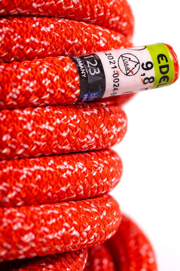 Edelrid Δυναμικό Σχοινί Ορειβασίας με Μήκος 60m Κόκκινο