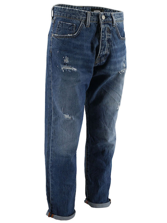 Ανδρικό Παντελόνι Τζιν με Slim Εφαρμογή Denim