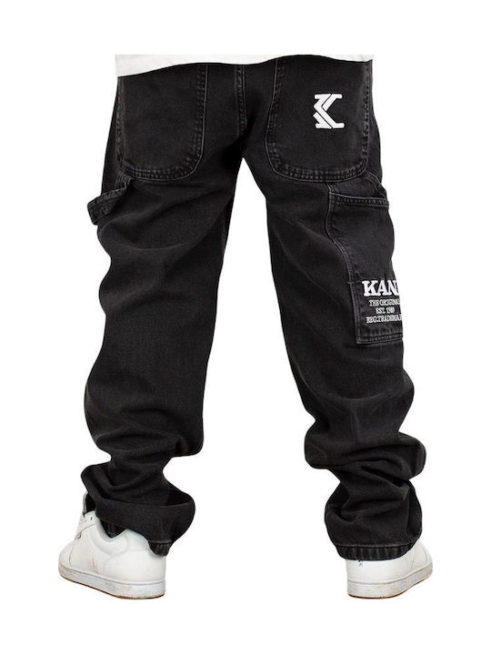 Ανδρικό Παντελόνι Τζιν με Loose Baggy Εφαρμογή Black