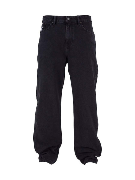Ανδρικό Παντελόνι Τζιν με Loose Baggy Εφαρμογή Black