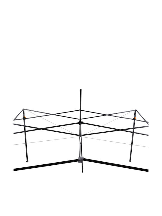 Ankor Zusammenklappbares Gazebo Garten Grau 3x3m