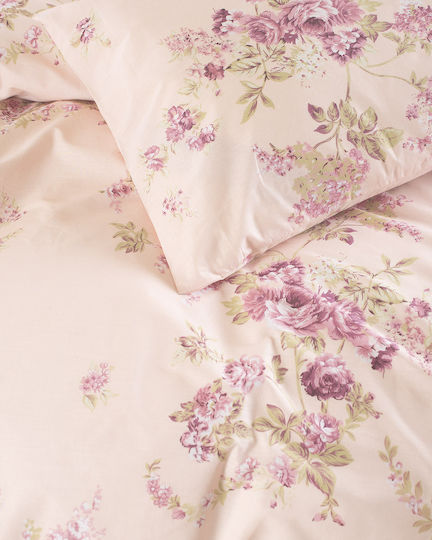 Rythmos Single Quilt Set 160x240cm Springtime Pink 2pcs