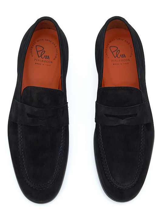 Loafers Din Piele Pentru Bărbați În Culoare Neagră