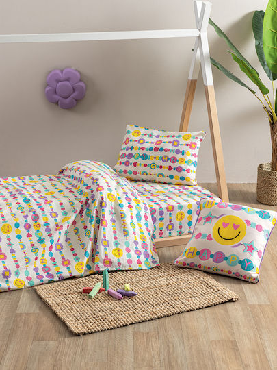 Palamaiki Set Kids Pillowcases Made of 100% Cotton 52x72cm Multicolour