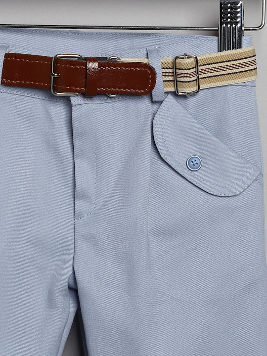 Baptism Suit Boy Sky Blue-Beige 3021-1 New Life Nl-26-3021-1