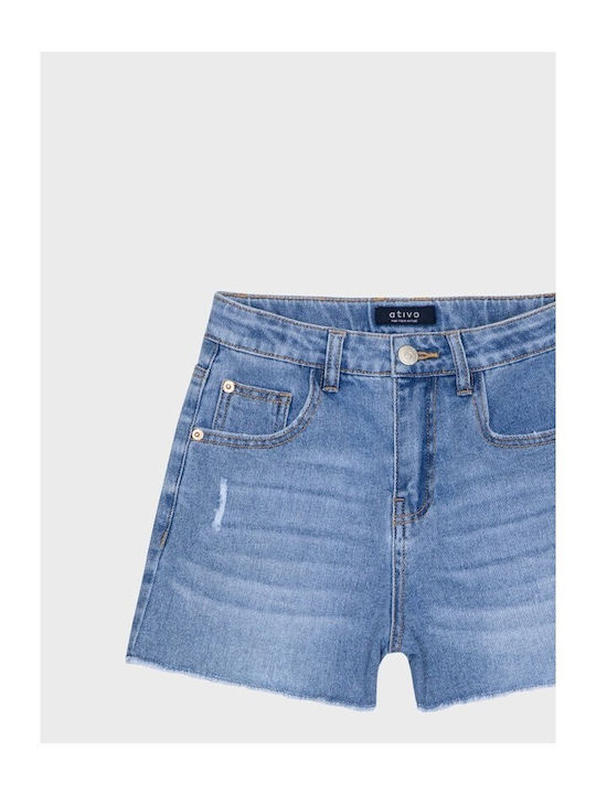 Kids Denim Blue Shorts/Bermuda