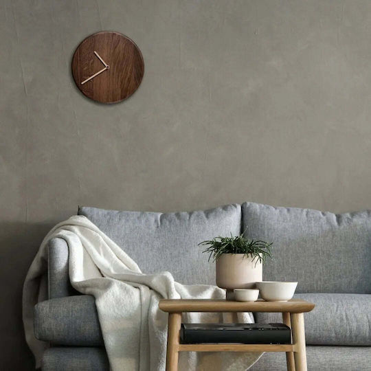 Phos & Gaia Silent Wooden Wall Clock Beige Phos & Gaia Silent Wooden Wall Clock Beige
