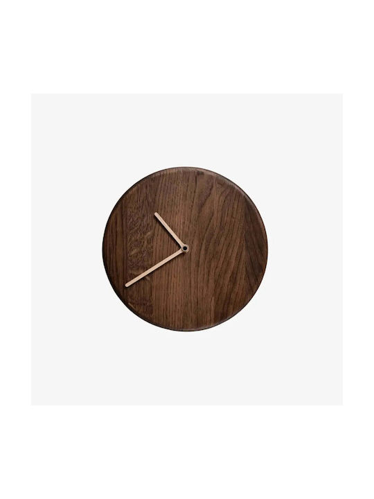 Phos & Gaia Silent Wooden Wall Clock Beige