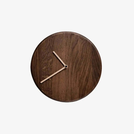 Phos & Gaia Silent Wooden Wall Clock Beige
