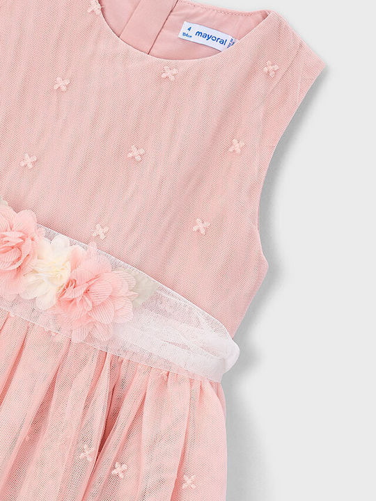 Girls Dress Sleeveless Light Pink