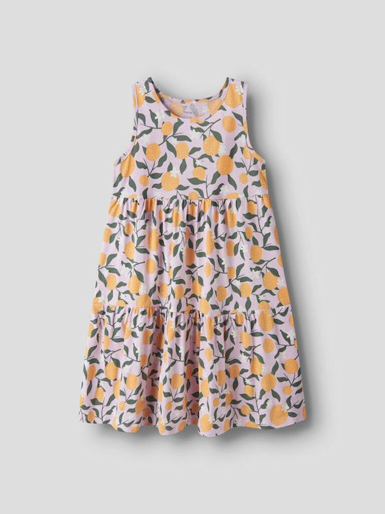Rochie Fetiță Fără Mâneci Roz