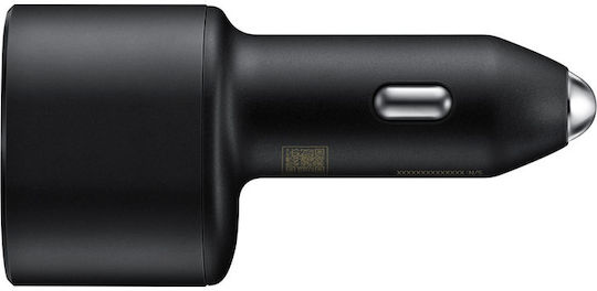 Samsung Φορτιστής Αυτοκινήτου 40W με Θύρες: 1xUSB 1xType-C Μαύρος