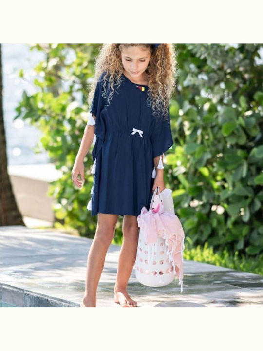 Παιδικό Φόρεμα Navy Tassel