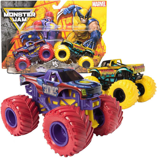 Monster Jam Set 2 Metallautos Sentinels Gegen Wolverine Maßstab 1:65