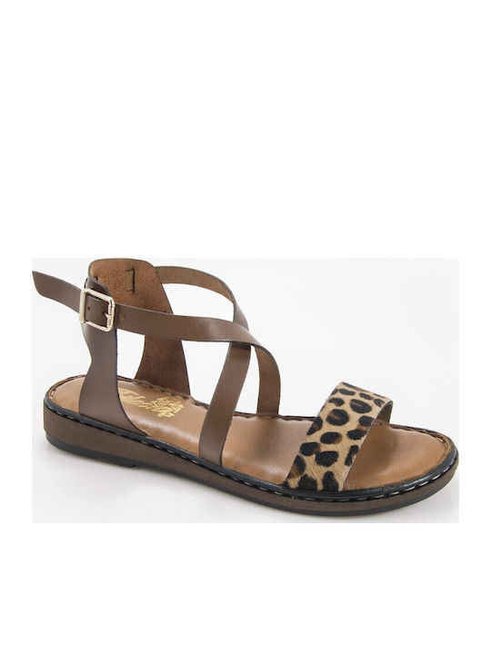 Leather Women's Anatomic Tabac Brown Sandals