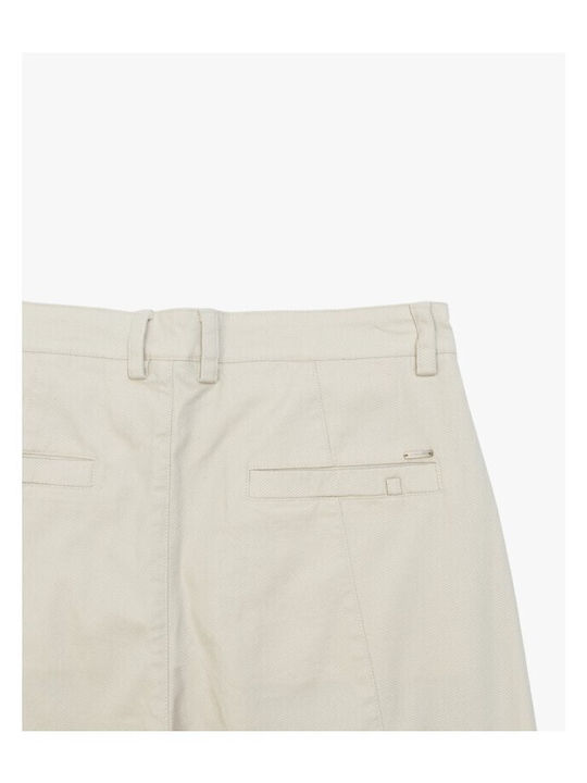 Trousers Elastic in Tapered Line Beige