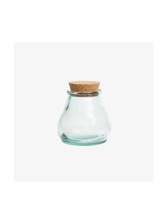 Phos & Gaia General Use Glass Transparent Vase with Cork