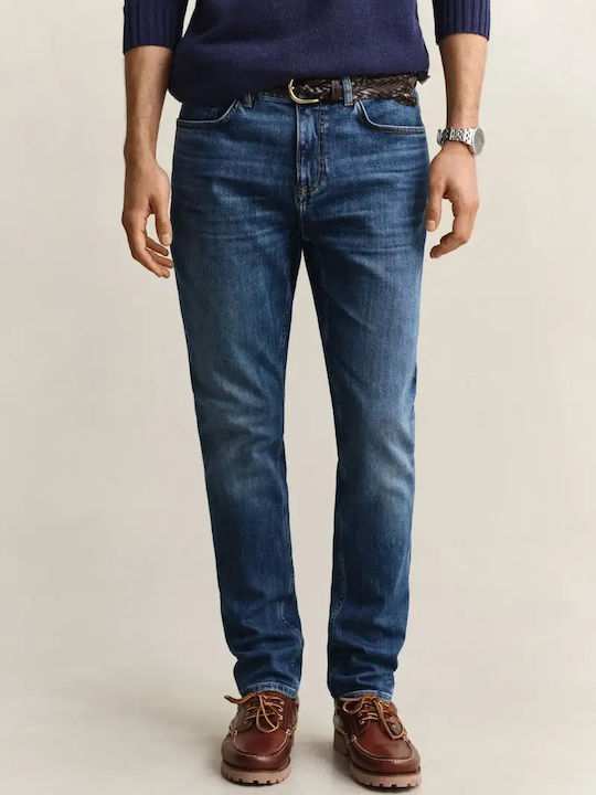 Herren Jeanshosen Schlank Fit Blau
