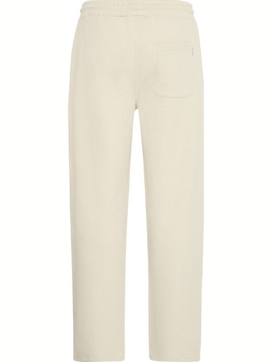 Herren-Sweatpants Fußball Beige