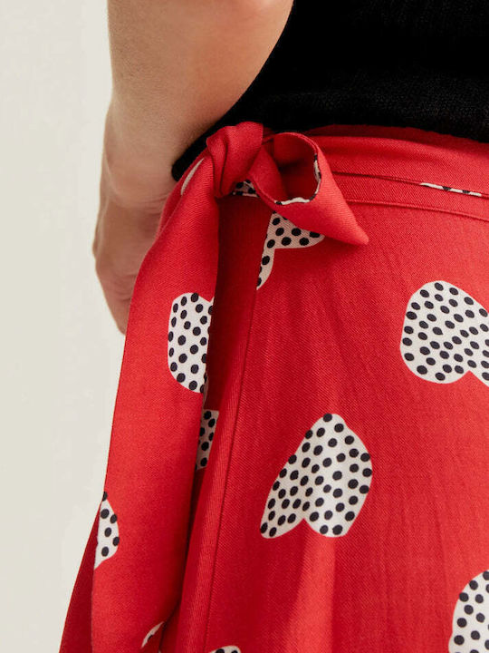 Ψηλόμεση Mini Φούστα Φάκελος Red
