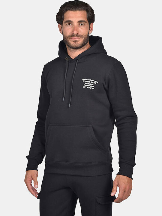 Sweatshirt with Hood Black