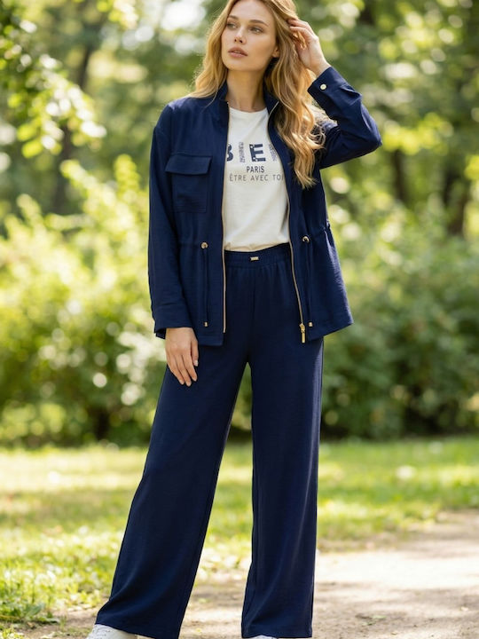 Damen Strickjacke In Blau